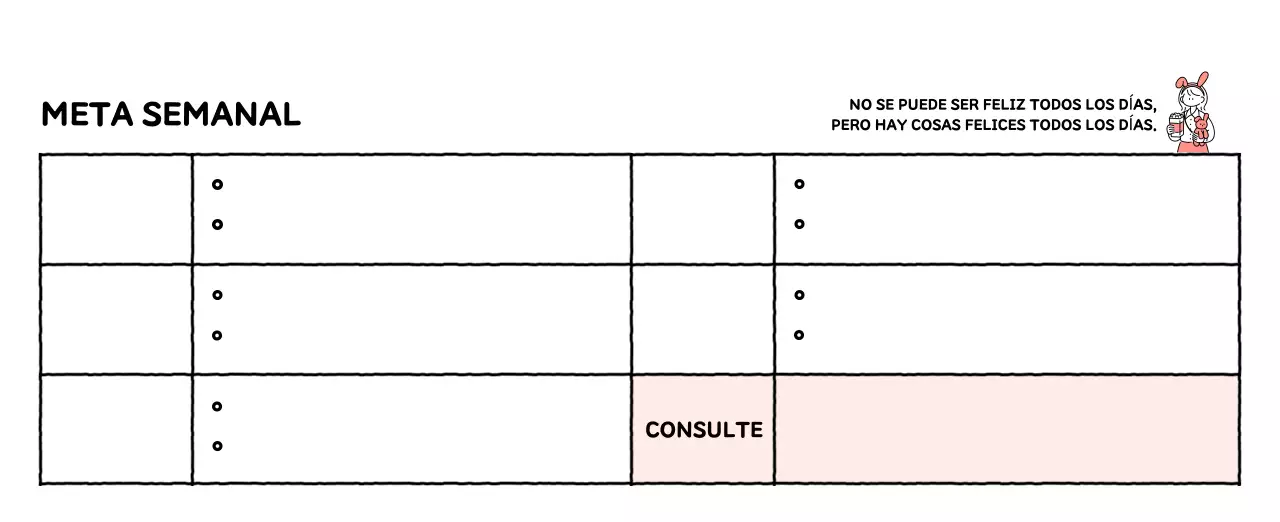 Calendario ilustrado con un bonito estilo de líneas