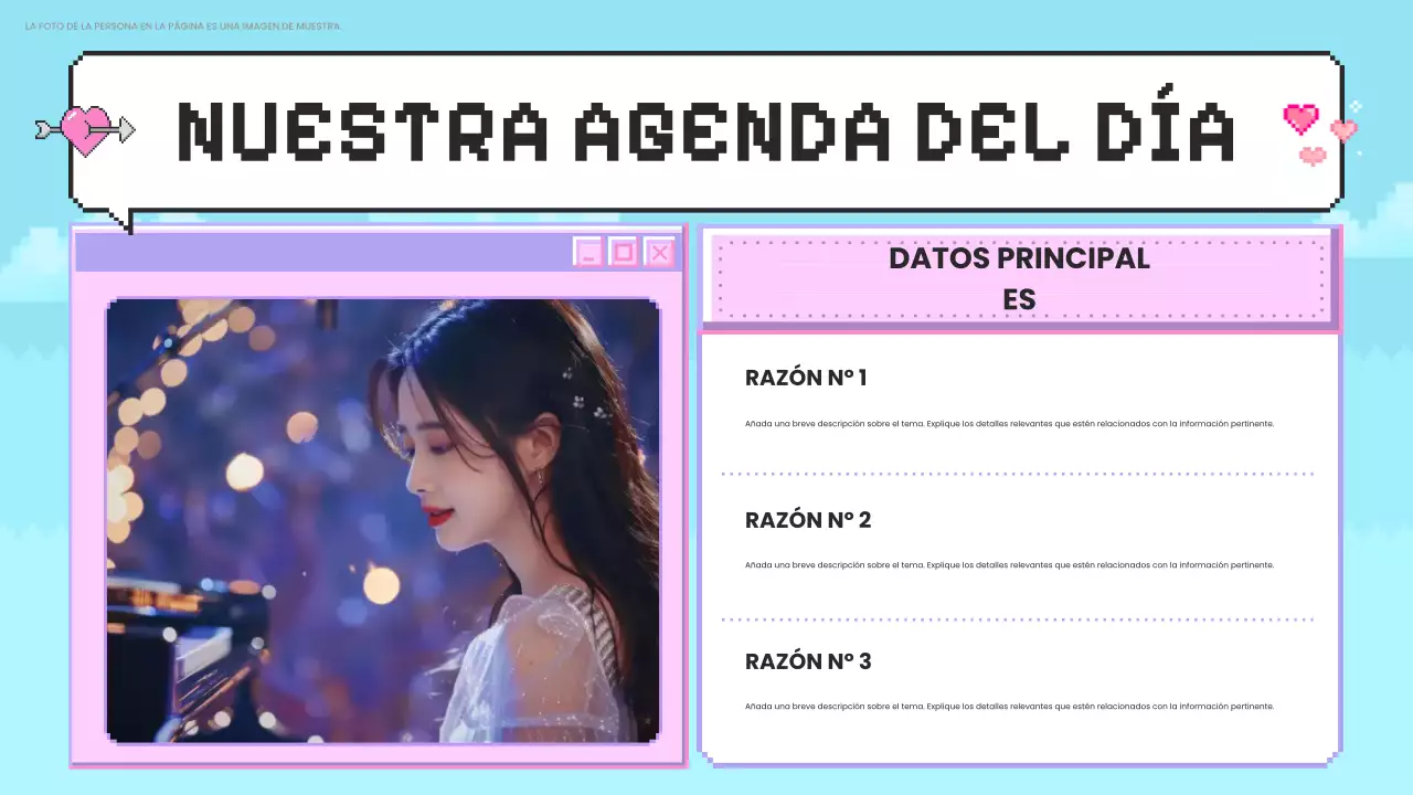 encanto retro rosa promoción