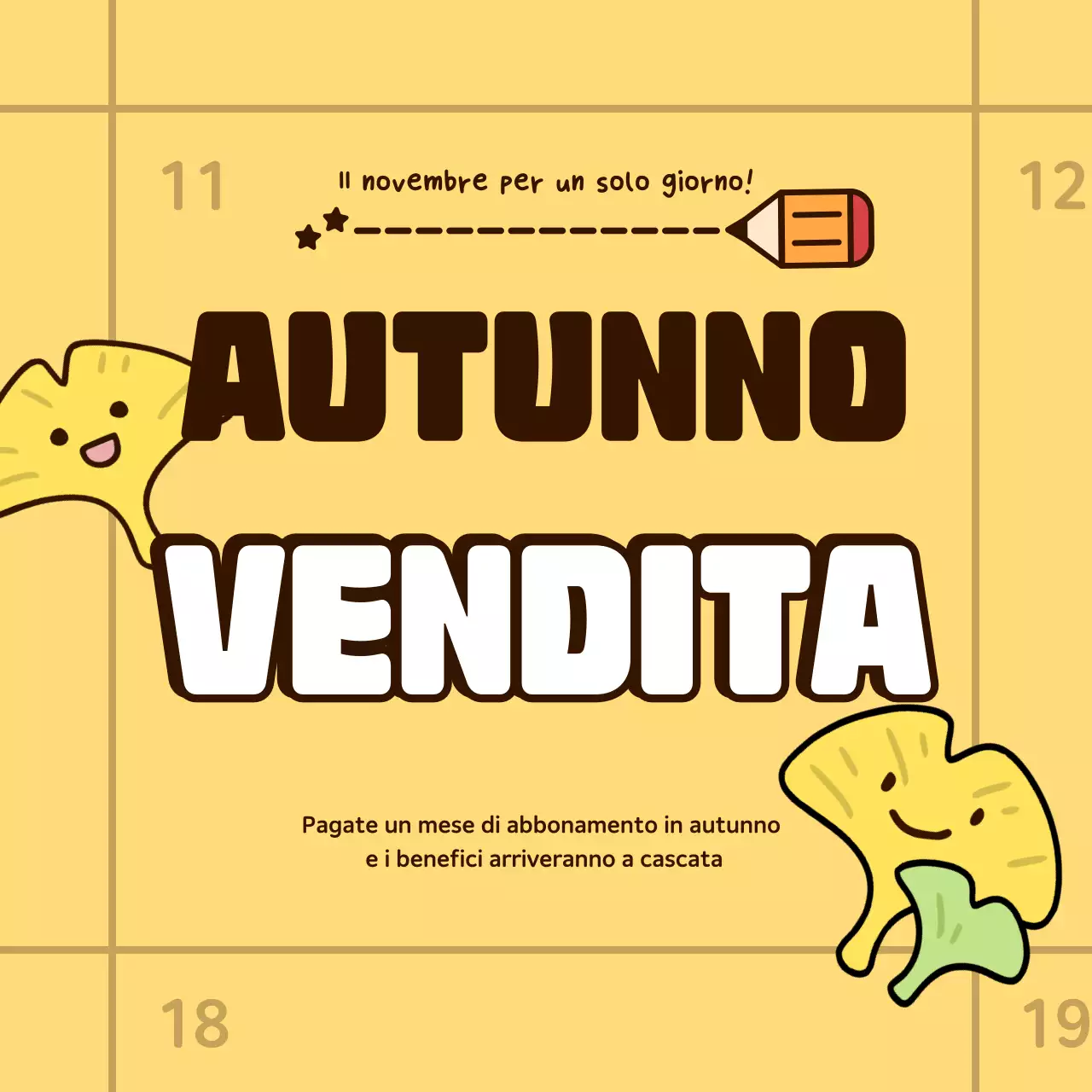 Saldi autunnali di Yellow