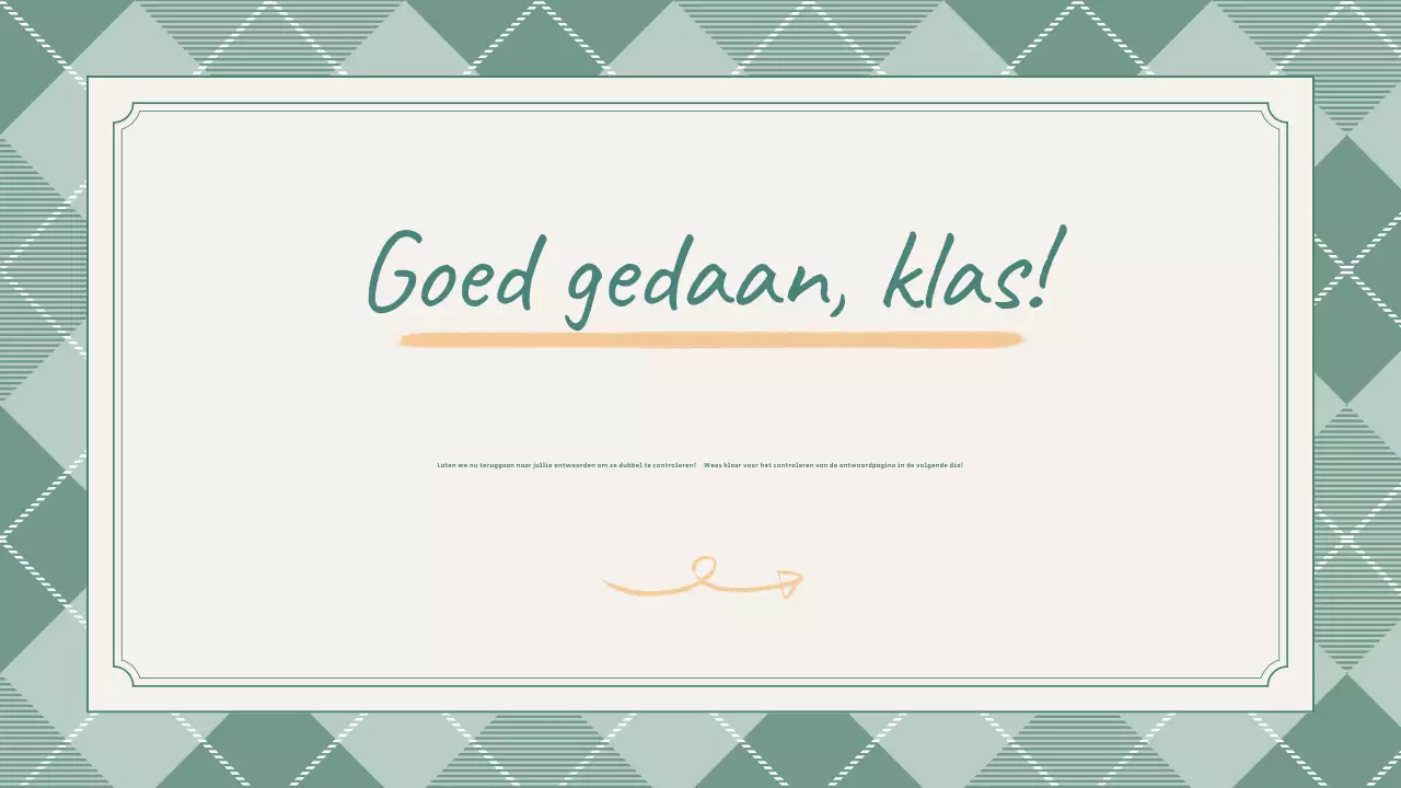 Preppy Leuke Groene School Quiz Presentatie