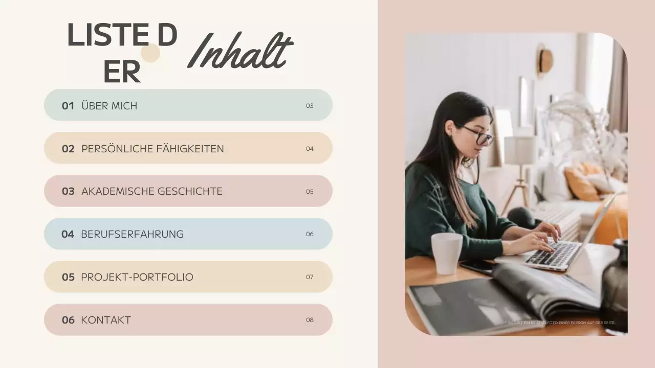 beige abstrakte kreative Mappe