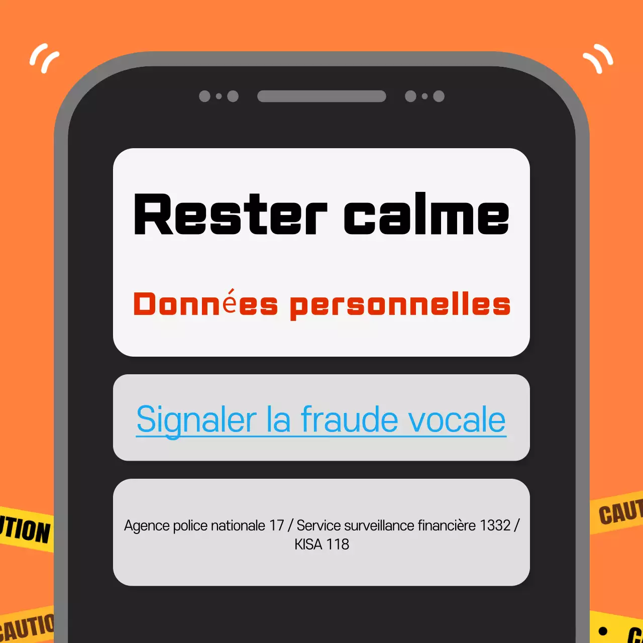 Attention à l'hameçonnage orange simple