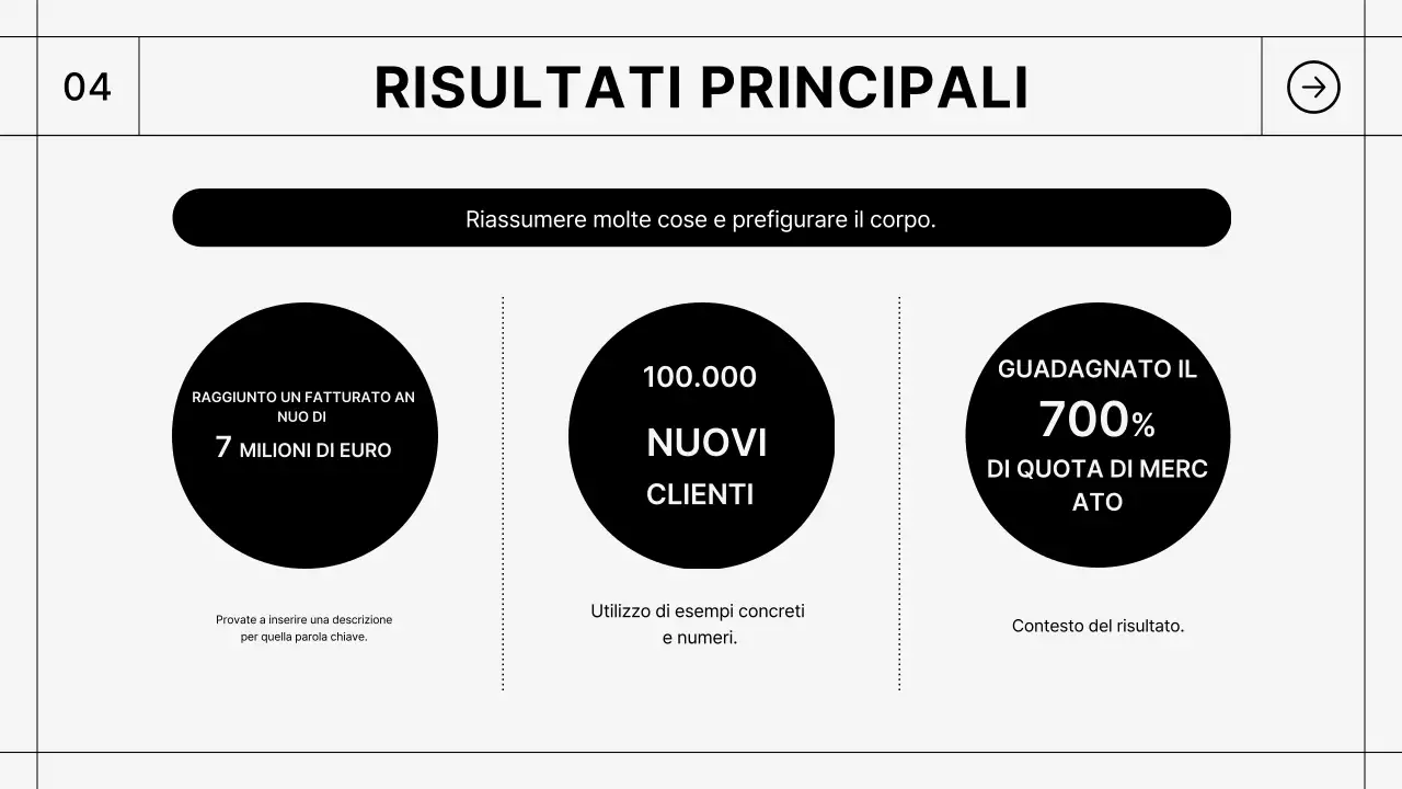 Rapporto nero semplice Descrizione
