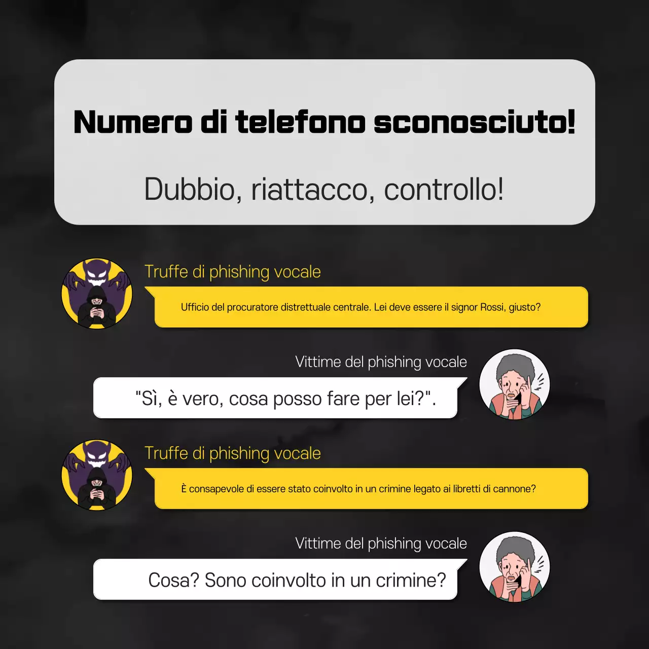 Attenzione al phishing semplice arancione