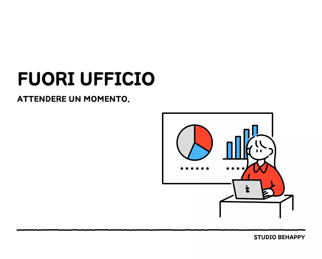 Calendario illustrato con un grazioso stile di linee