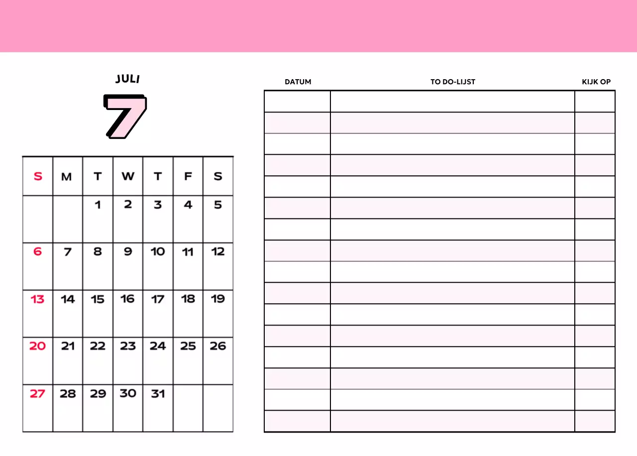 Kleurrijke kalenders met verschillende retro-illustraties