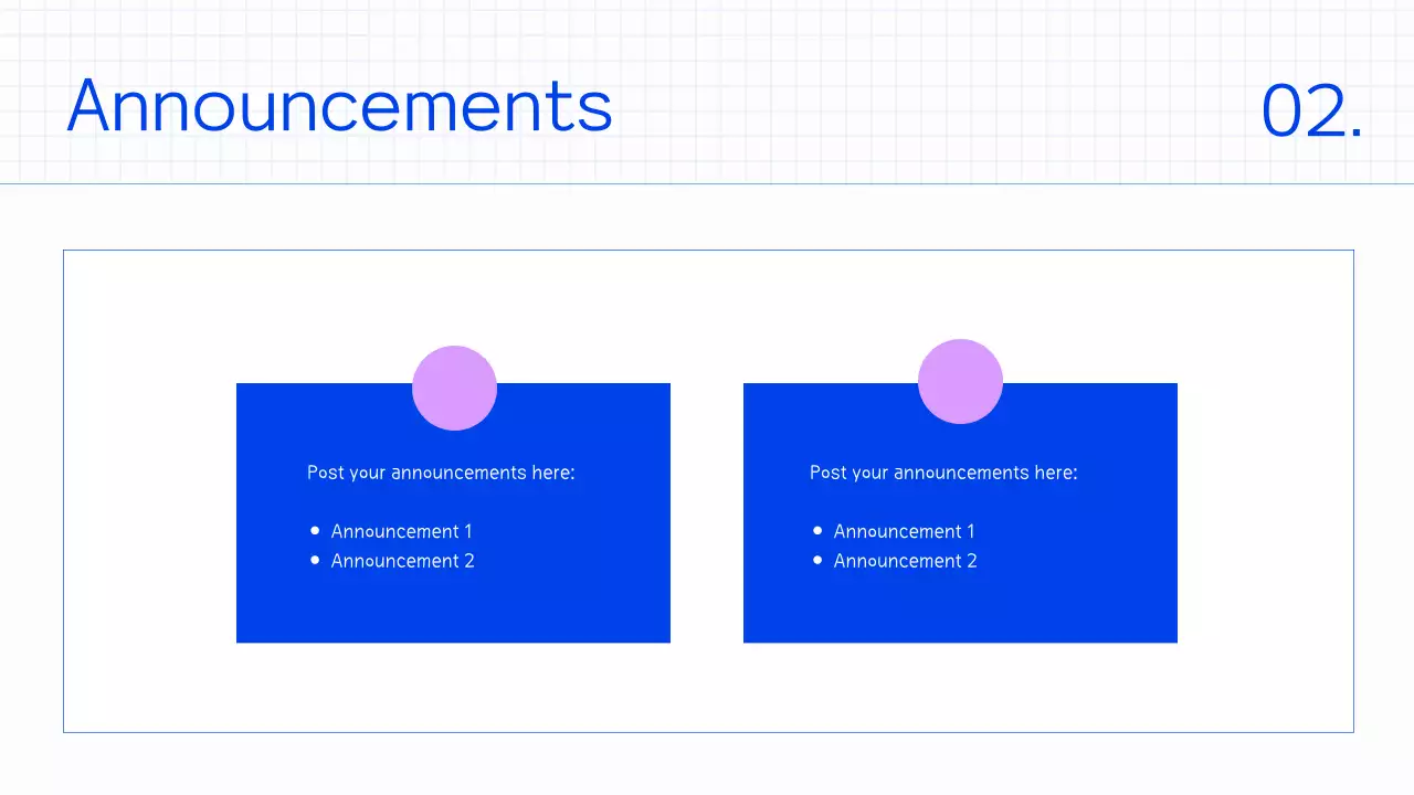 Blue Minimal Class Planner Presentation