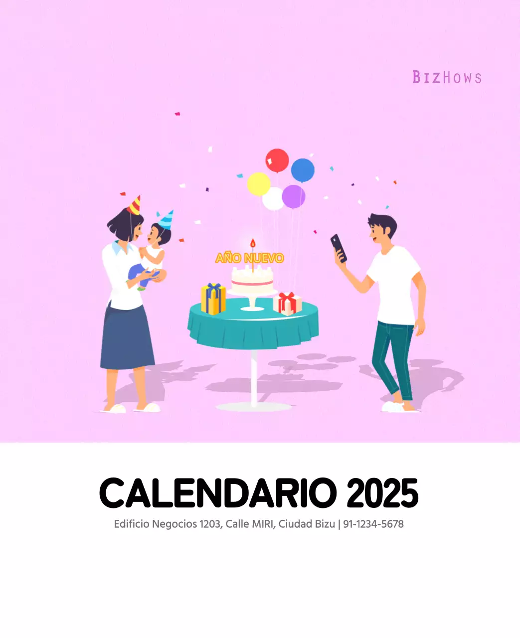 Concepto de ilustración familiar multicolor