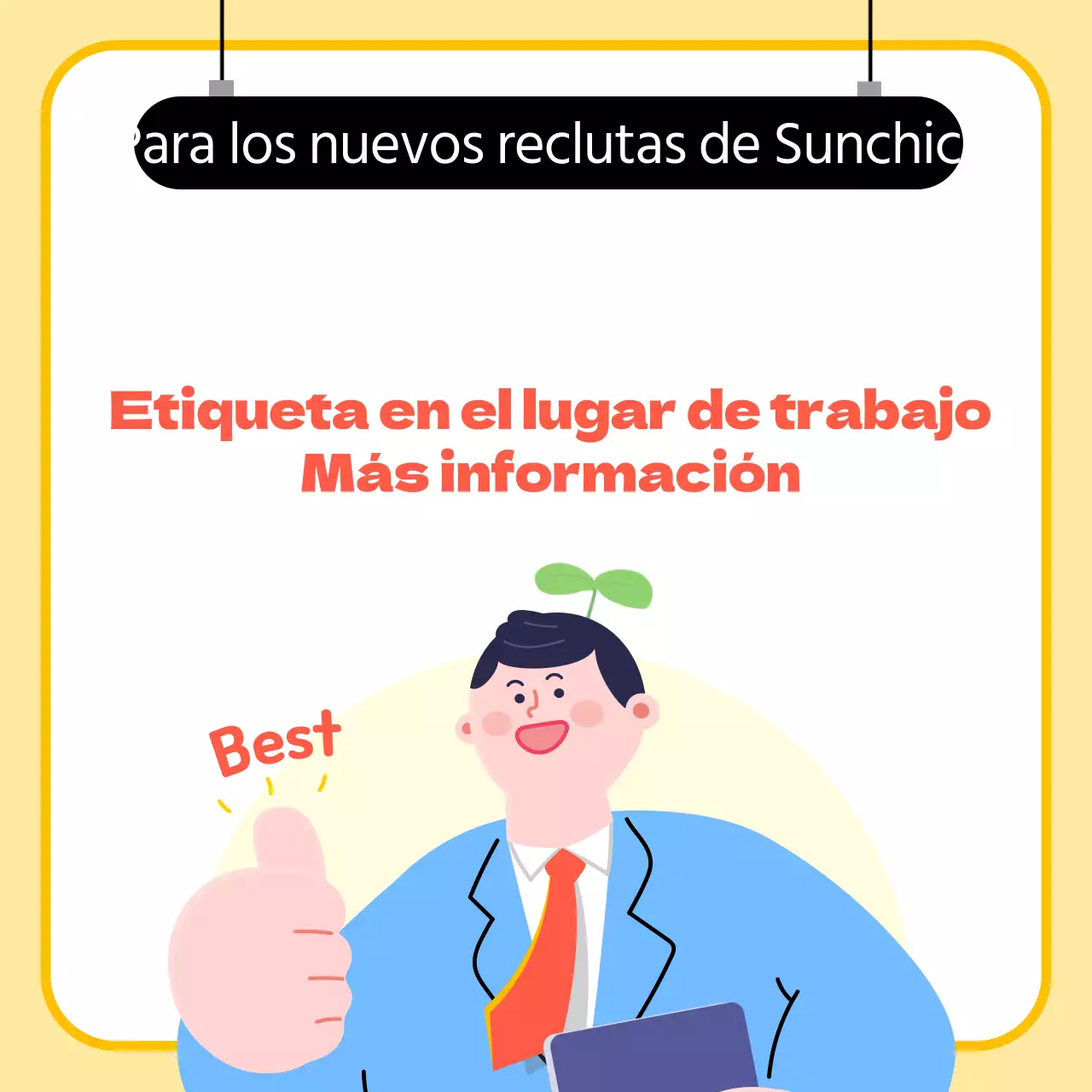 Recursos amarillos de formación en el lugar de trabajo