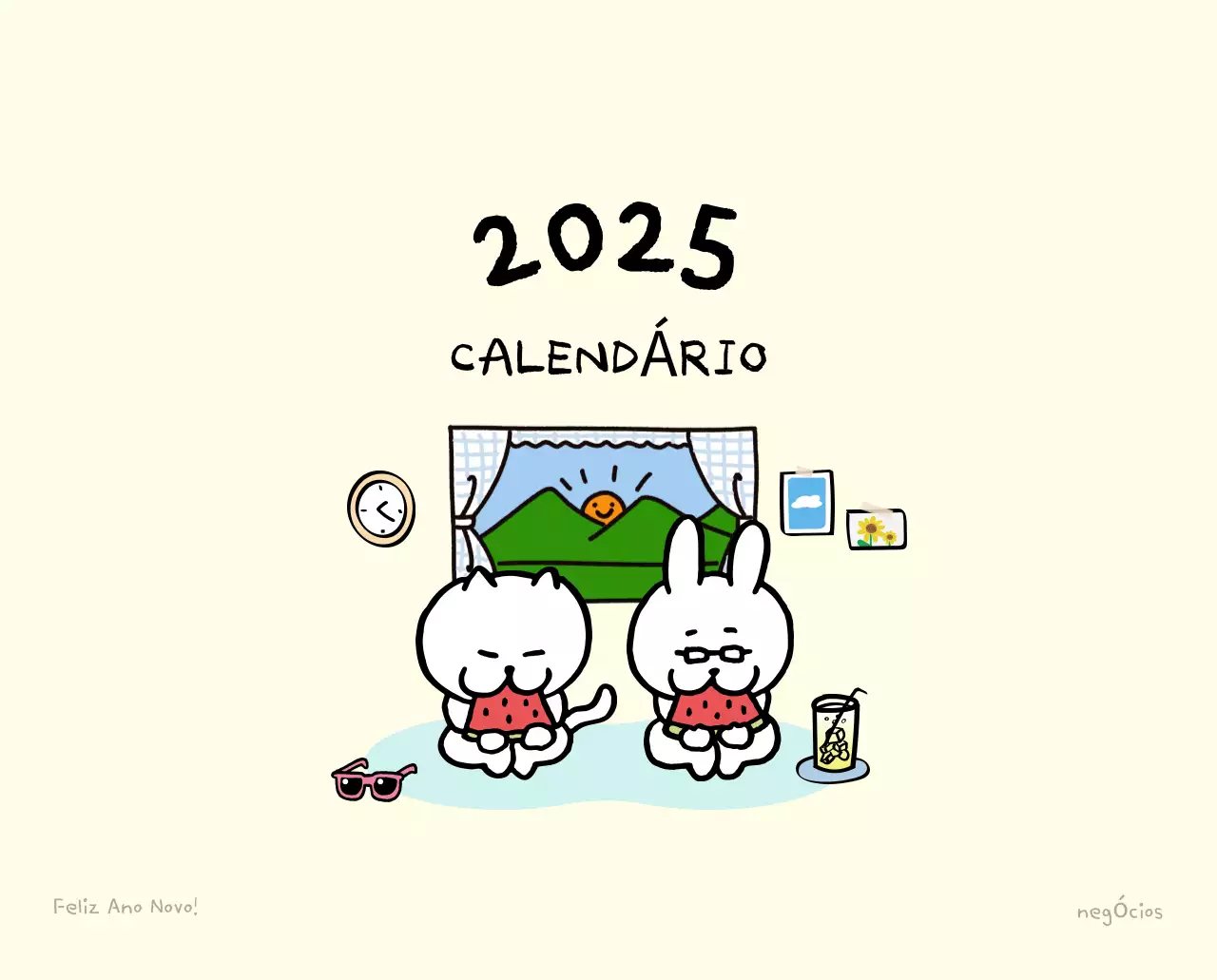 Calendário diário em marfim