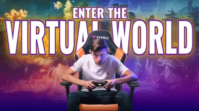 Purple Modern Gaming Advertisement YouTube Thumbnail