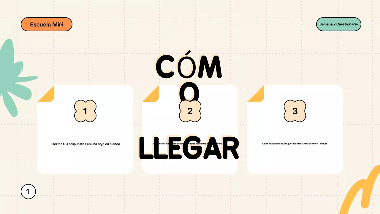 Mint Modern Quiz Material de clase