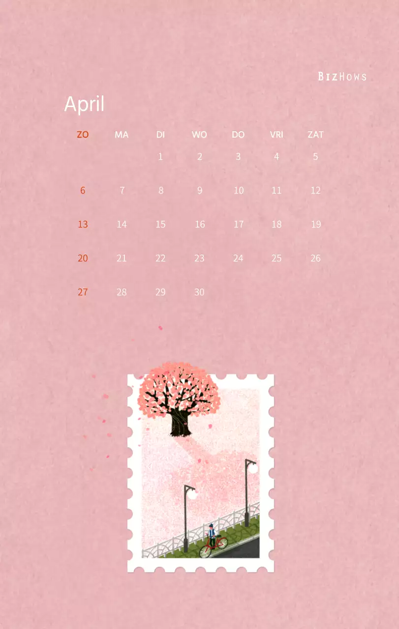 Nieuwjaarskalender met een warme geïllustreerde uitstraling