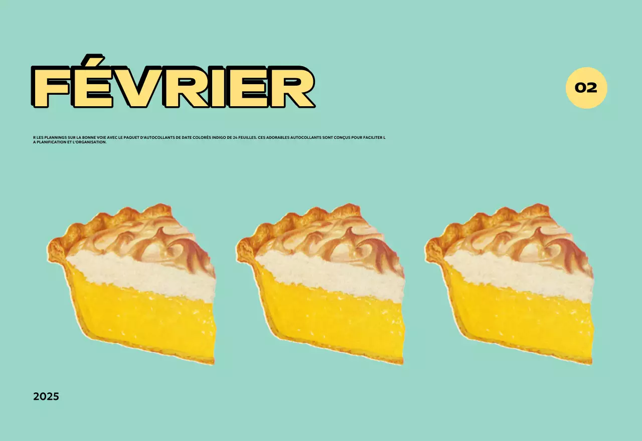 Calendriers colorés avec une variété d'illustrations rétro