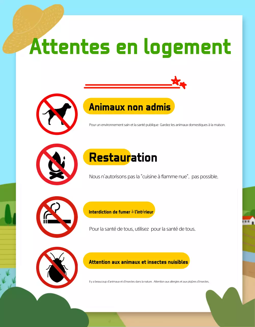 Promouvoir les expériences rurales en bleu clair