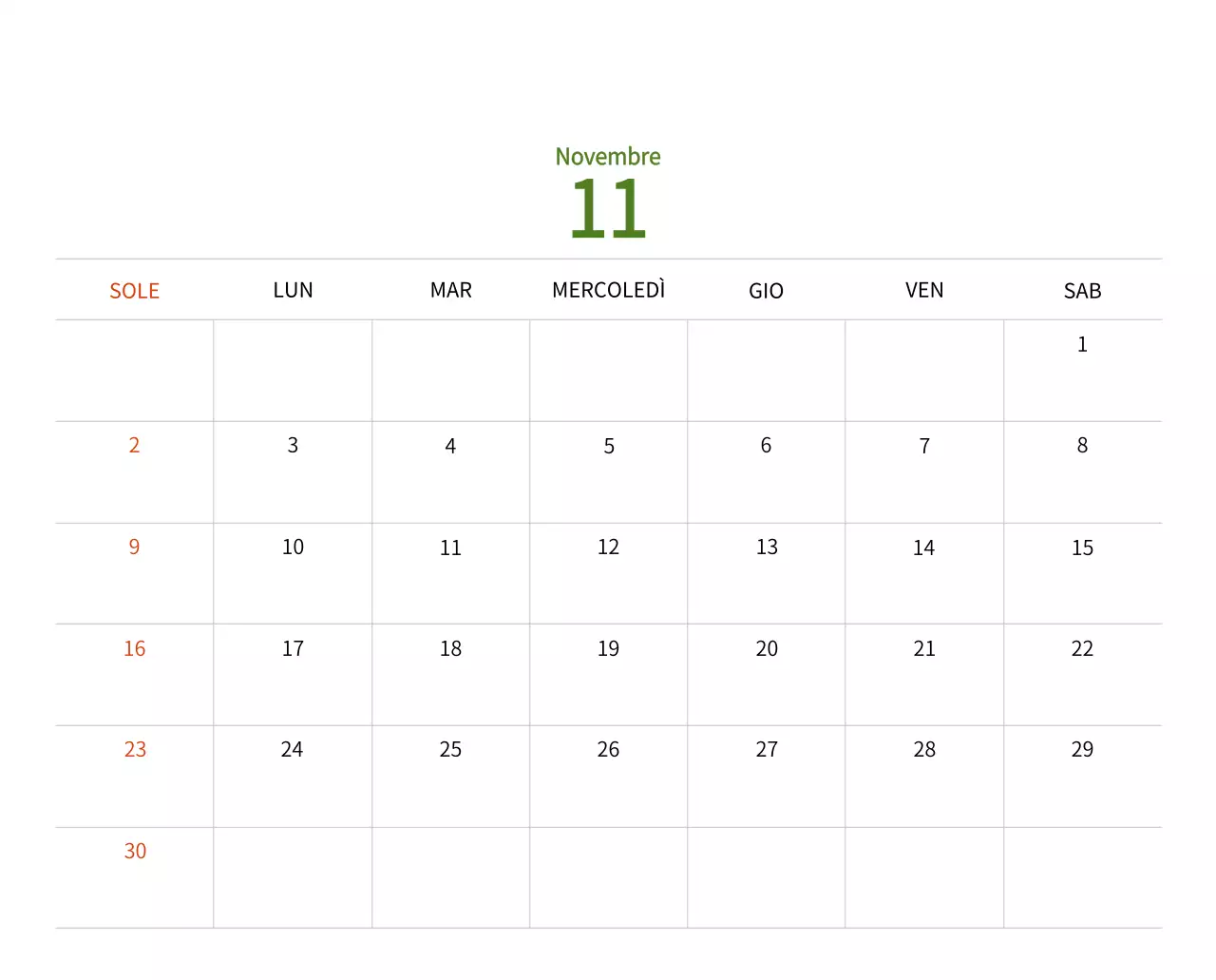 Calendario di Capodanno con una calda illustrazione