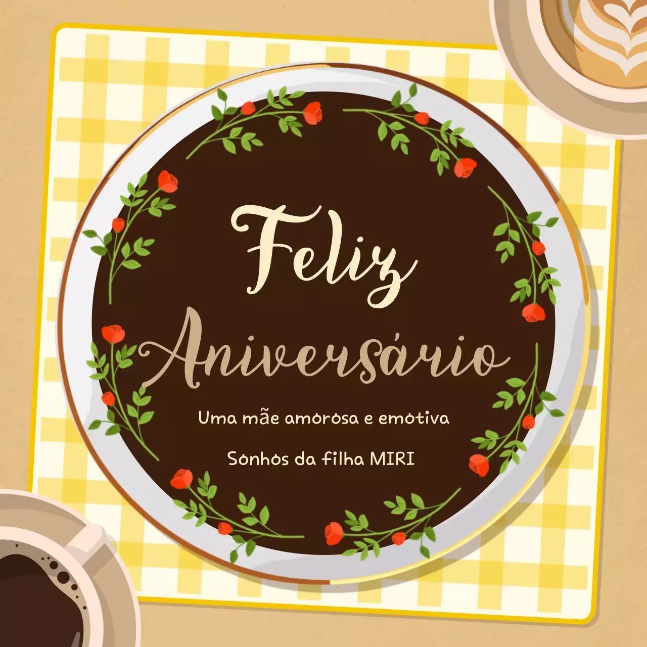 Feliz aniversário Brownie