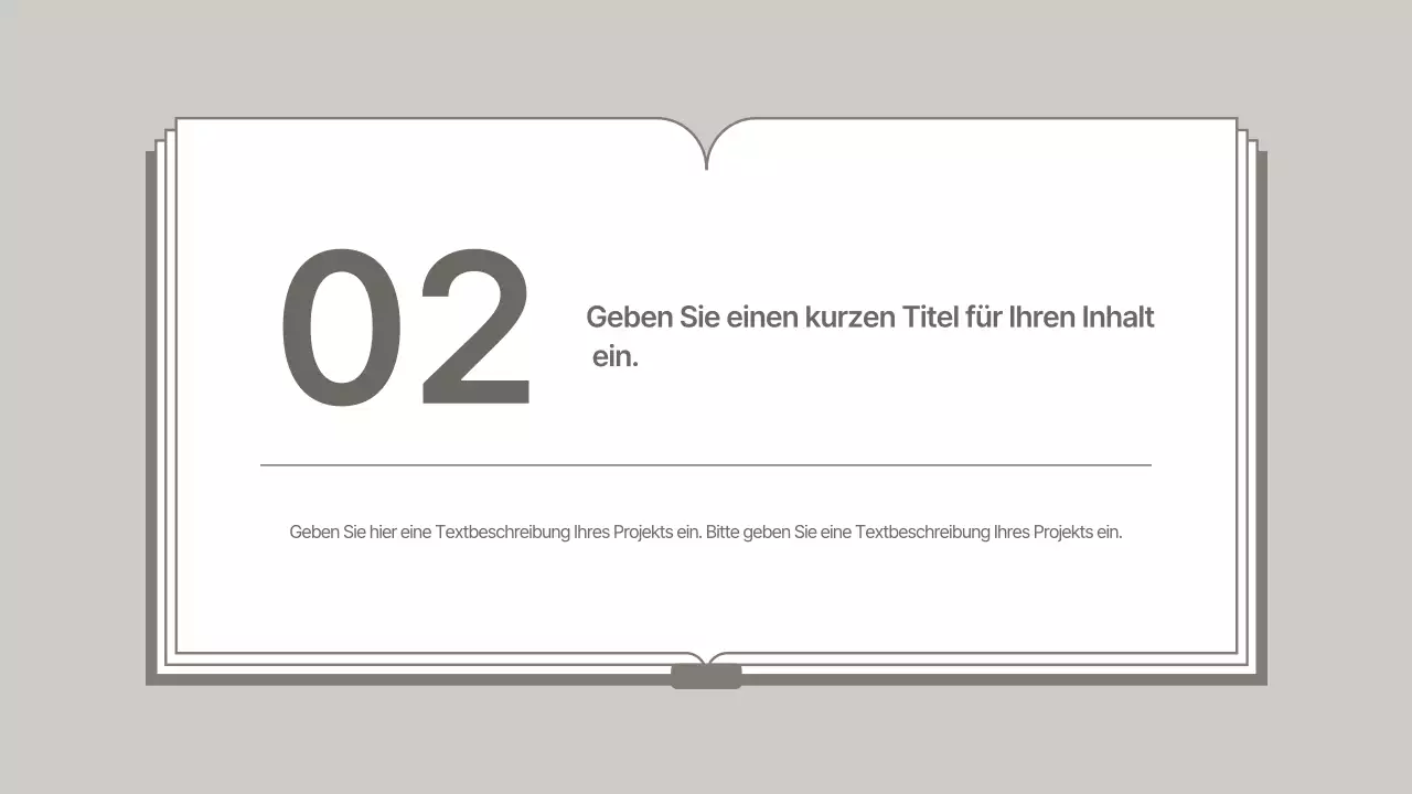 Ein sauberer, beiger Geschäftsplan