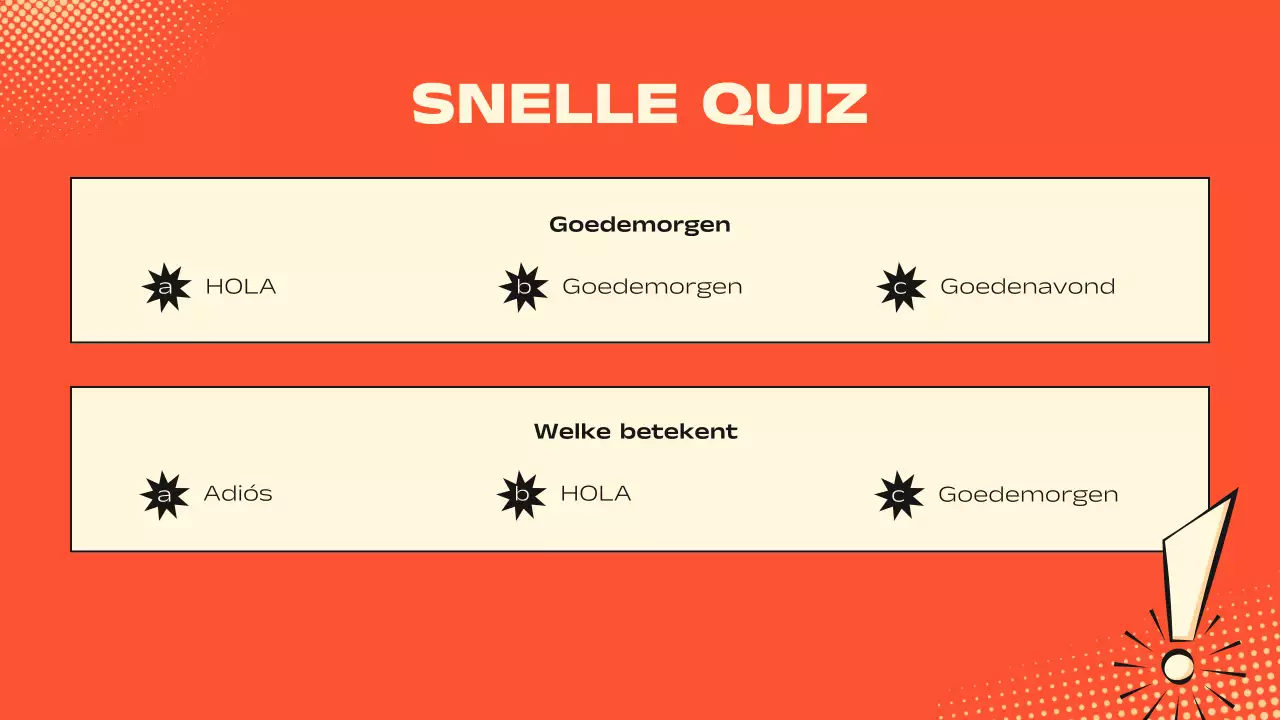 Oranje Beige Fun Lesmateriaal Spaanse Presentatie