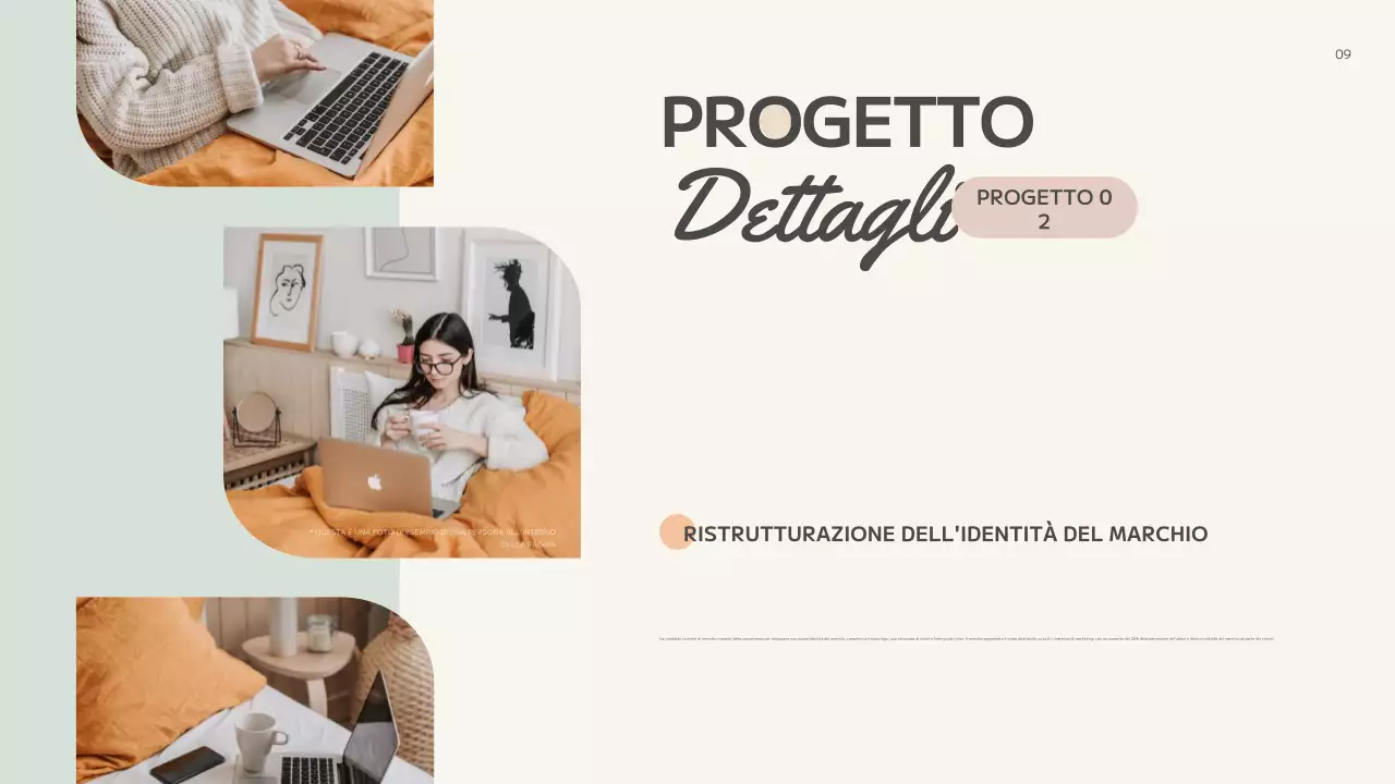 portafoglio creativo astratto beige