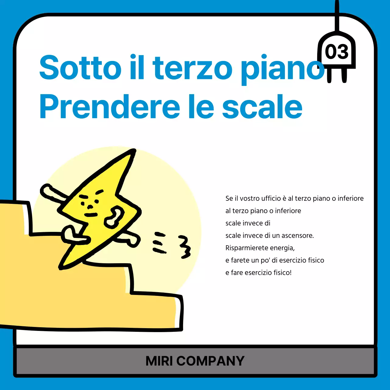 Campagna di risparmio energetico Blue Simple