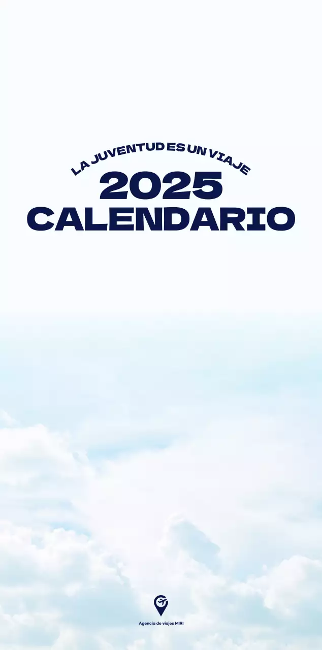 Cielo foto calendario limpio