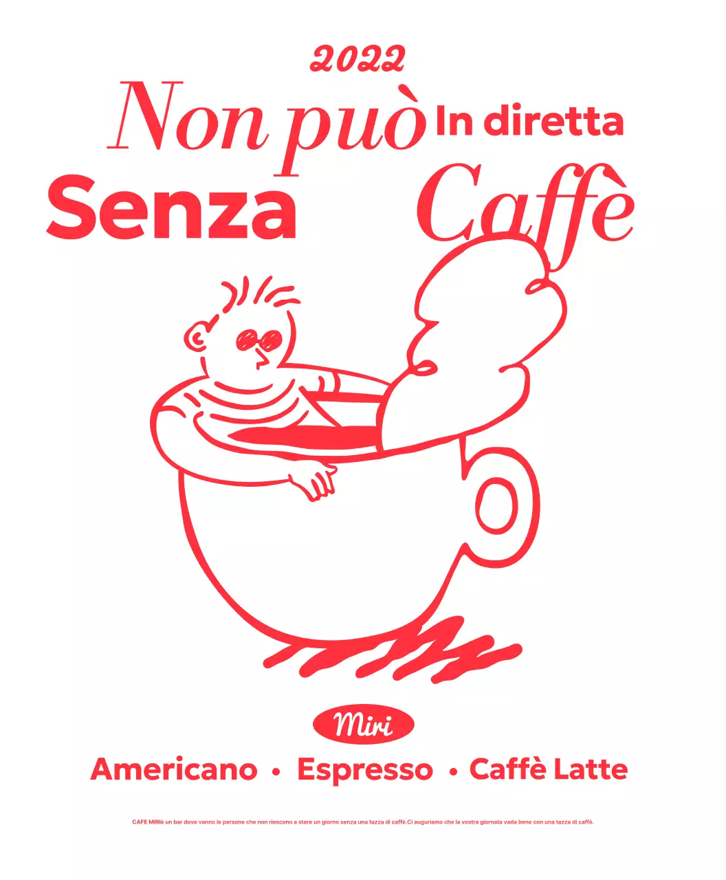 Promuovere il caffè moderno bianco