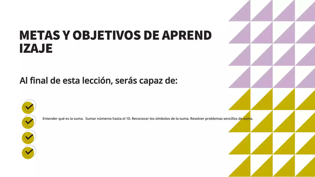 Materiales sencillos y coloridos para la clase de matemáticas