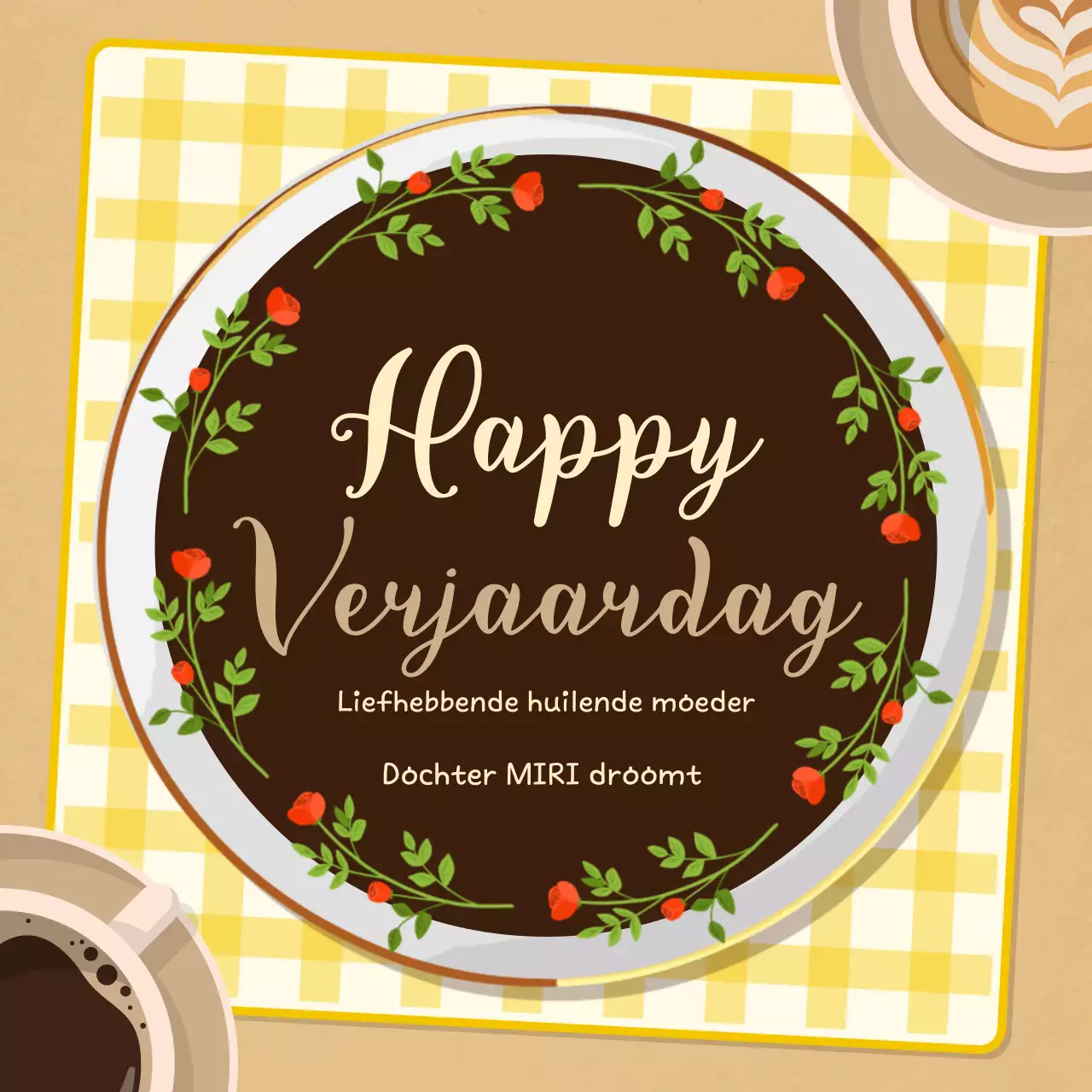 Gelukkige verjaardag Brownie