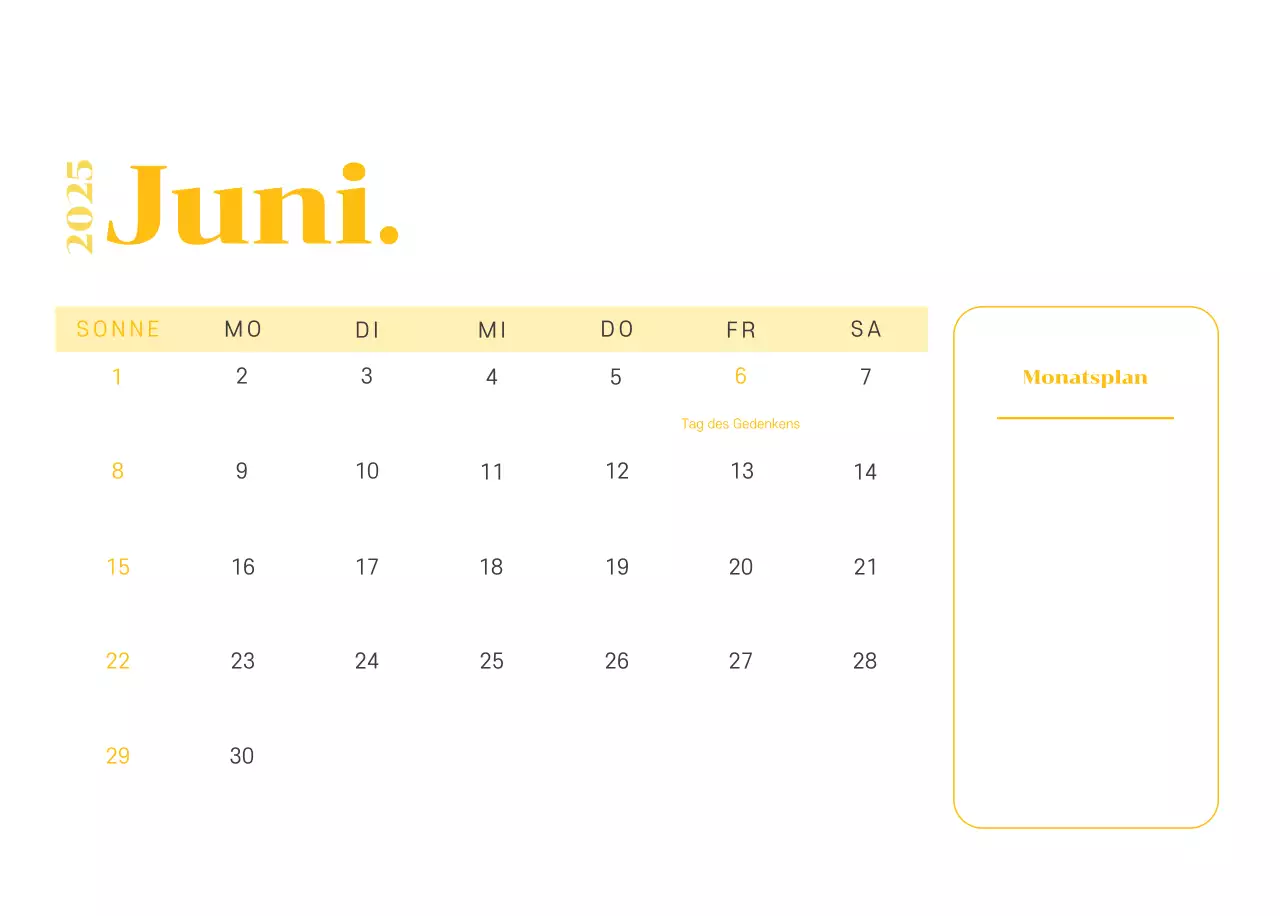Kalender mit Jugendillustrationen auf gelb-grünem Hintergrund