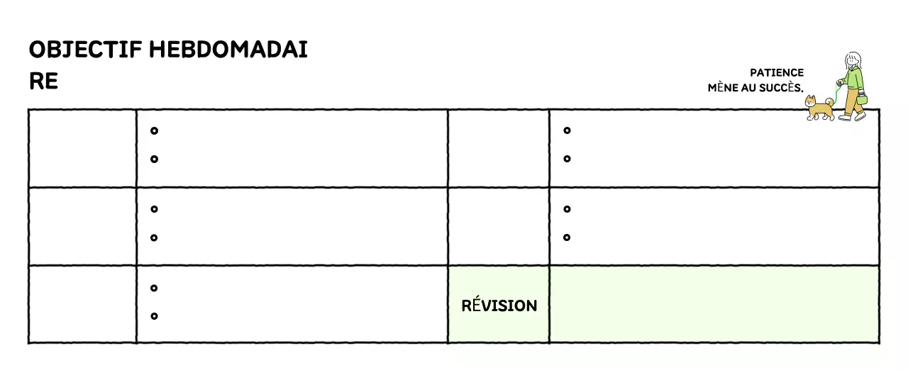 Calendrier illustré avec un joli style de lignes