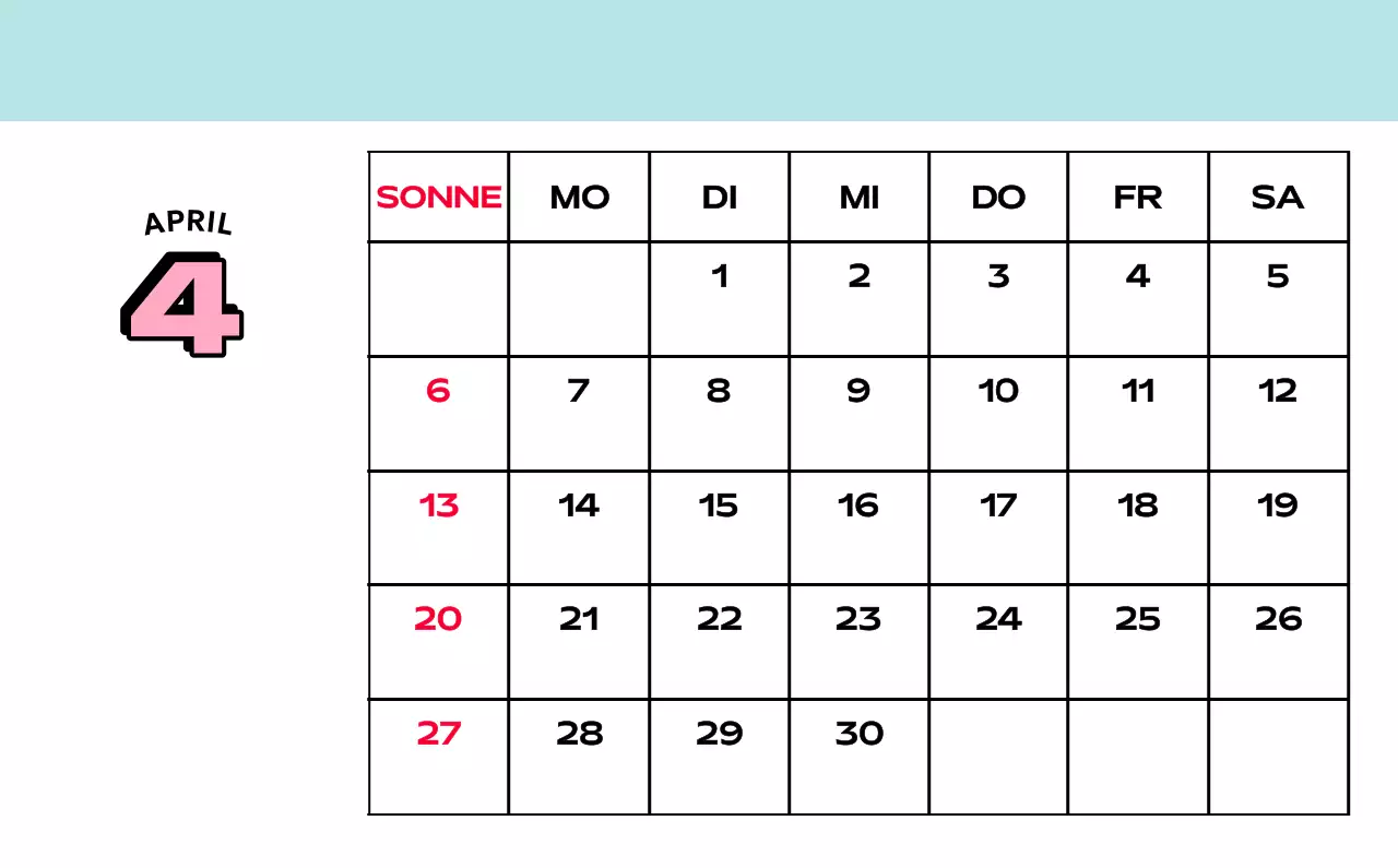 Bunte Kalender mit einer Vielzahl von Retro-Illustrationen