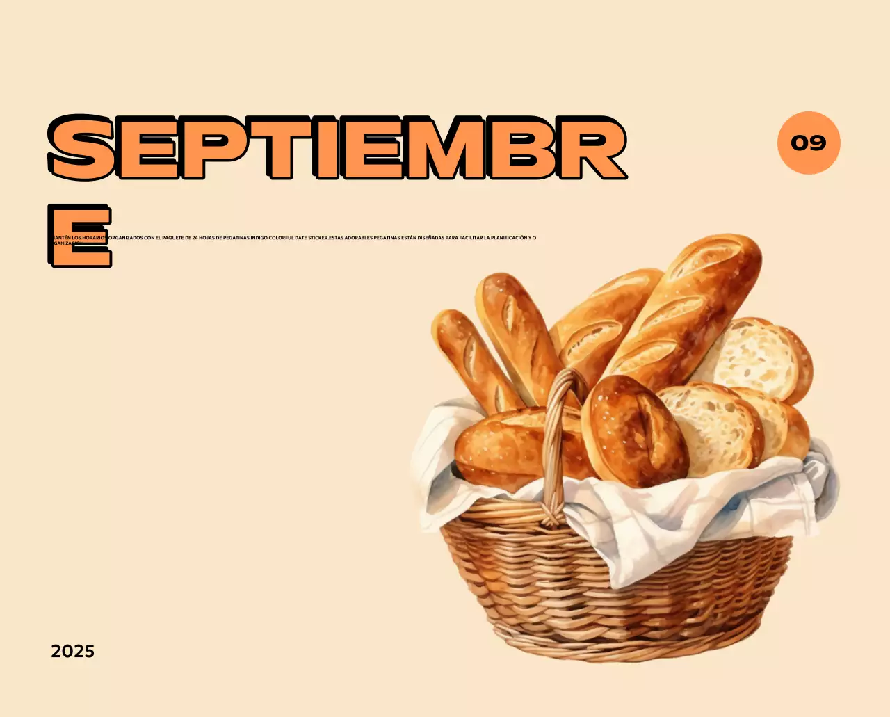 Coloridos calendarios con diversas ilustraciones retro