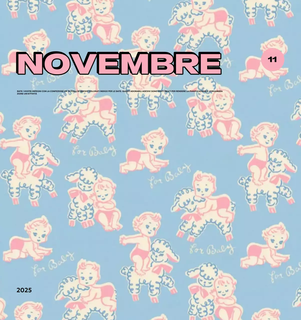 Calendari colorati con una varietà di illustrazioni retrò