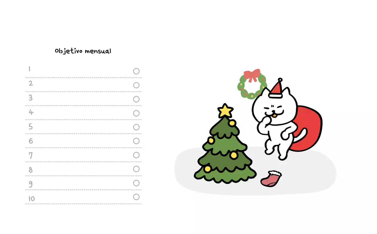 Calendario diario en marfil