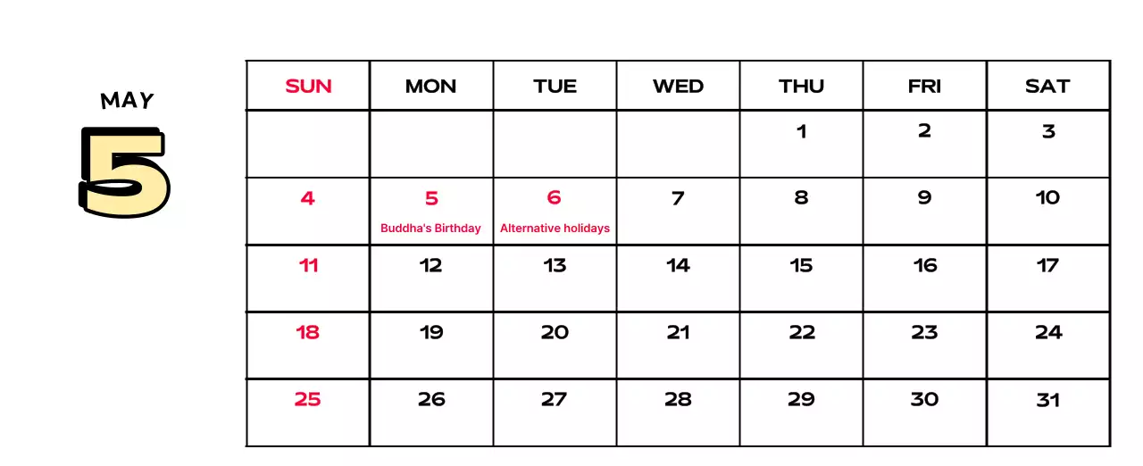 Colorful calendars with a variety of retro illustrations