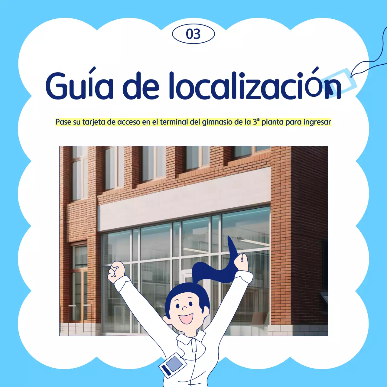 Azul claro Guía de campaña sencilla