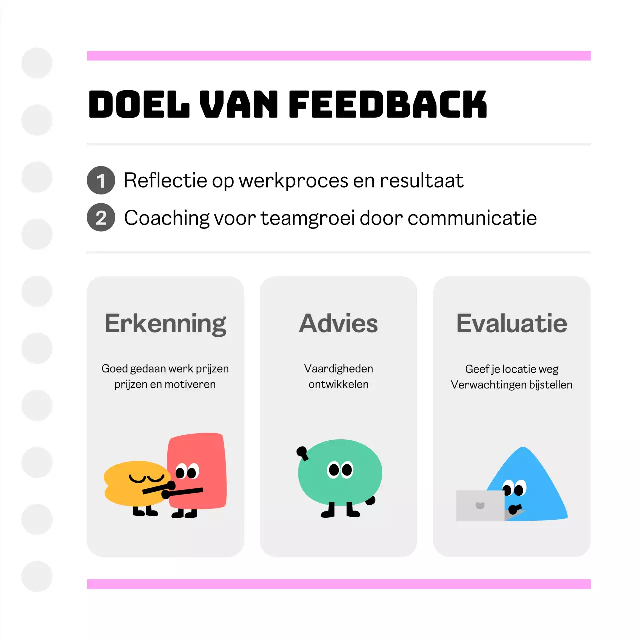 Feedback van Pink Simple-teamleden