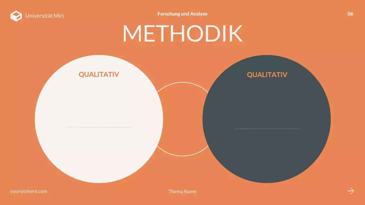 orange modern Projektübersicht Präsentation
