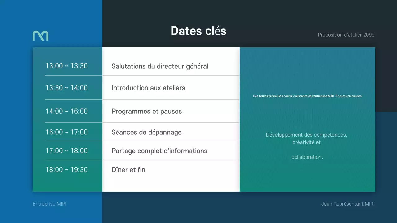 Une proposition d'atelier simple en bleu et vert