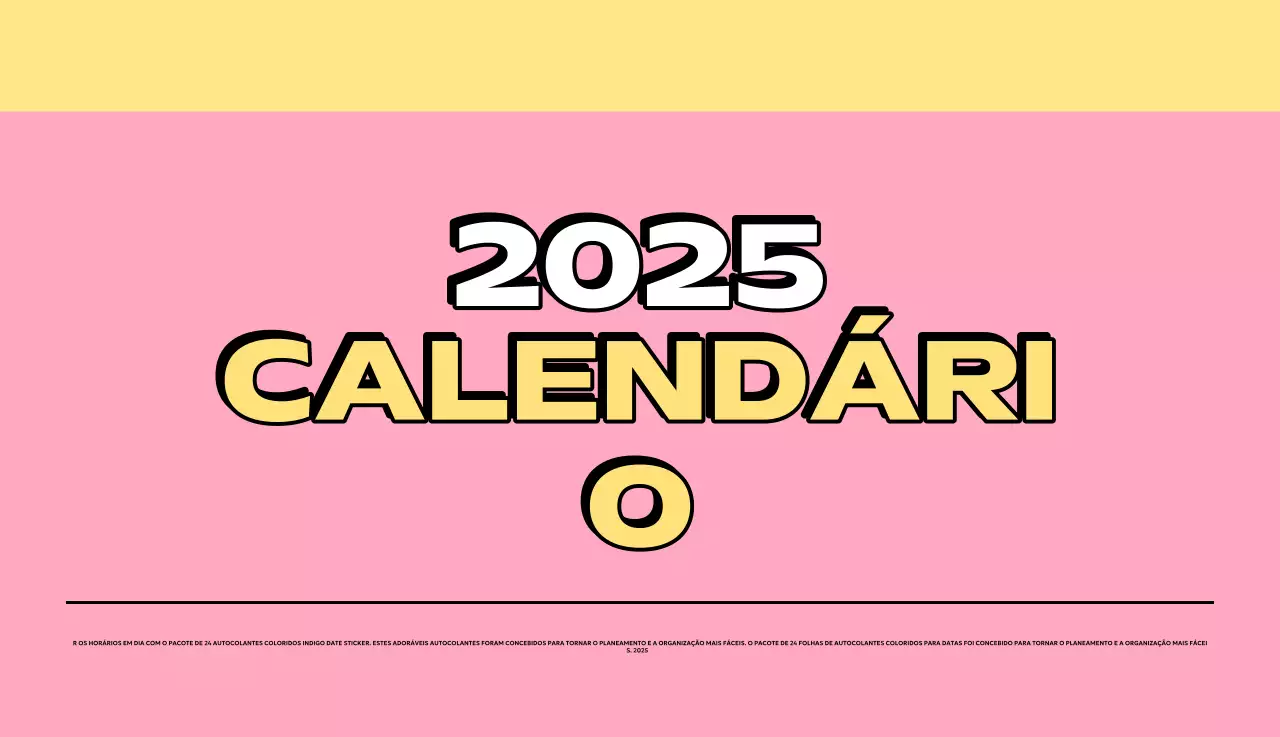 Calendários coloridos com uma variedade de ilustrações retro