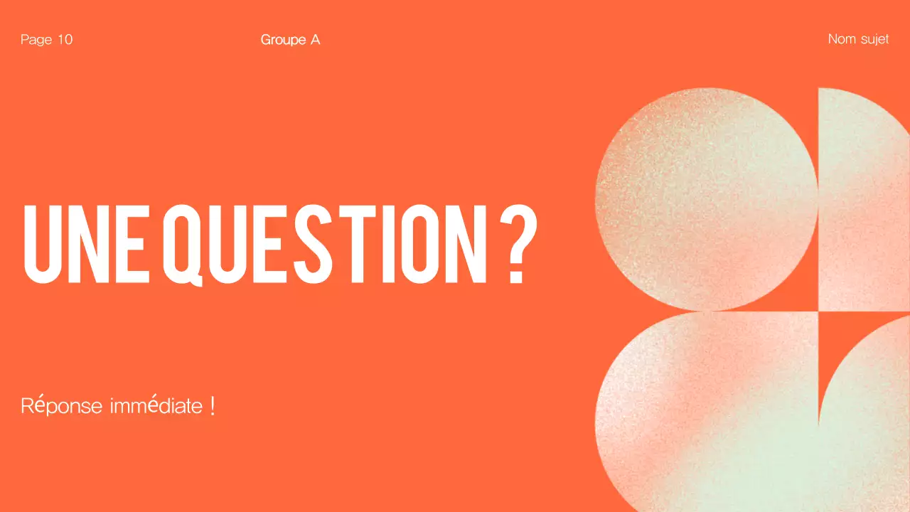 Présentation générale du projet du groupe Orange Modern