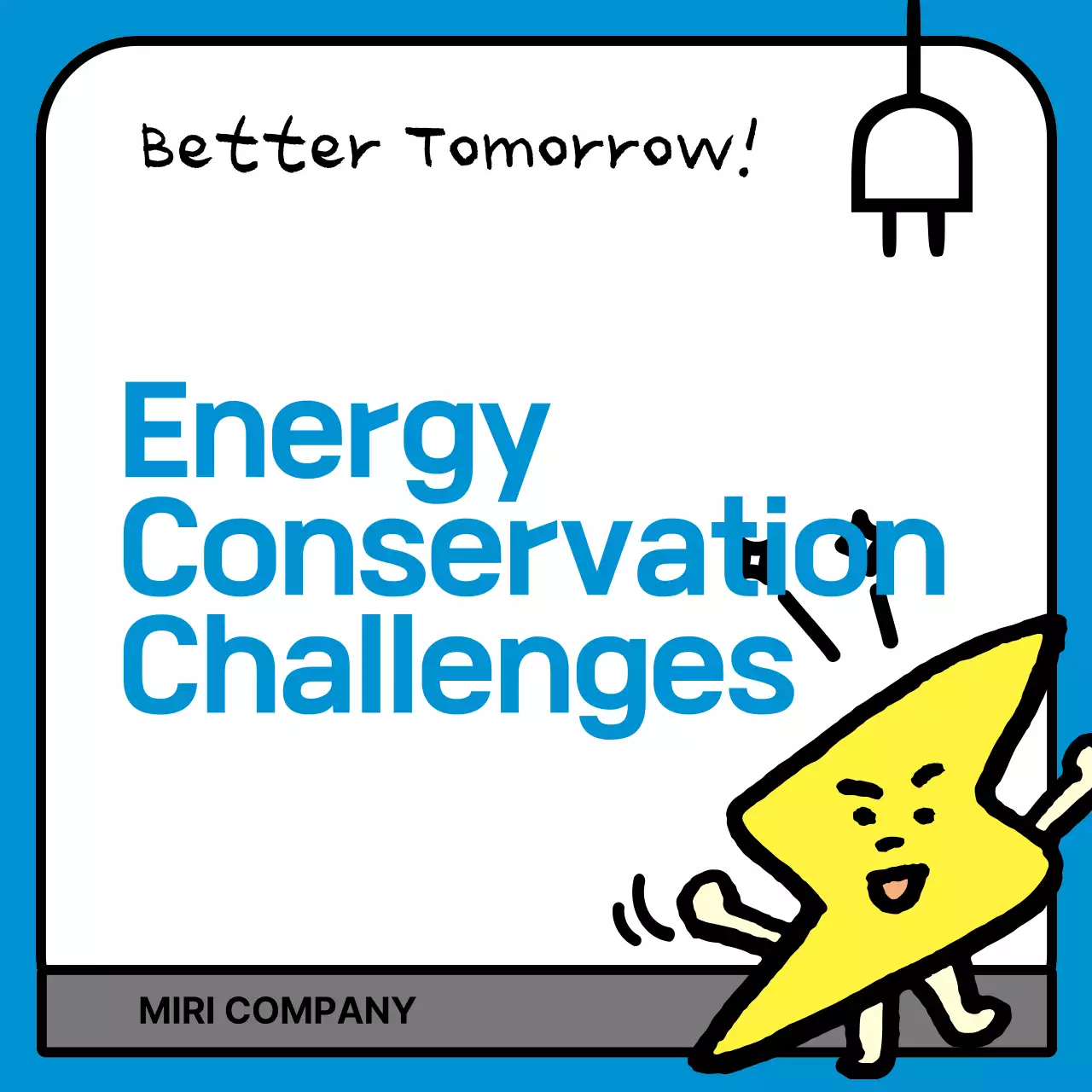 Blue Simple Energy Saving Campaign