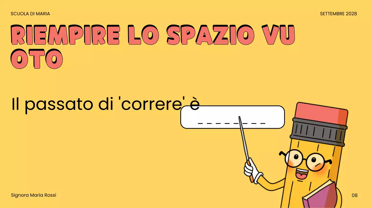 annuncio del quiz a fumetti beige