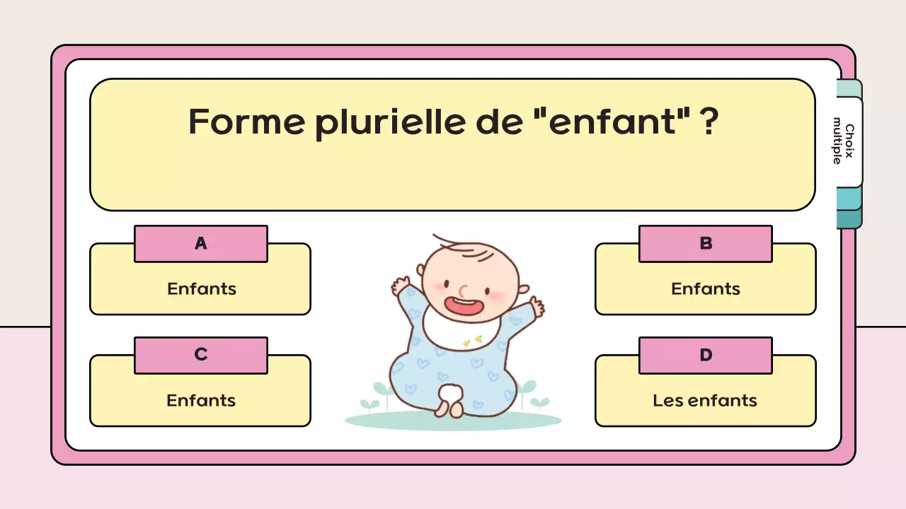 matériel d'étude pour le quiz sur le jeu rose