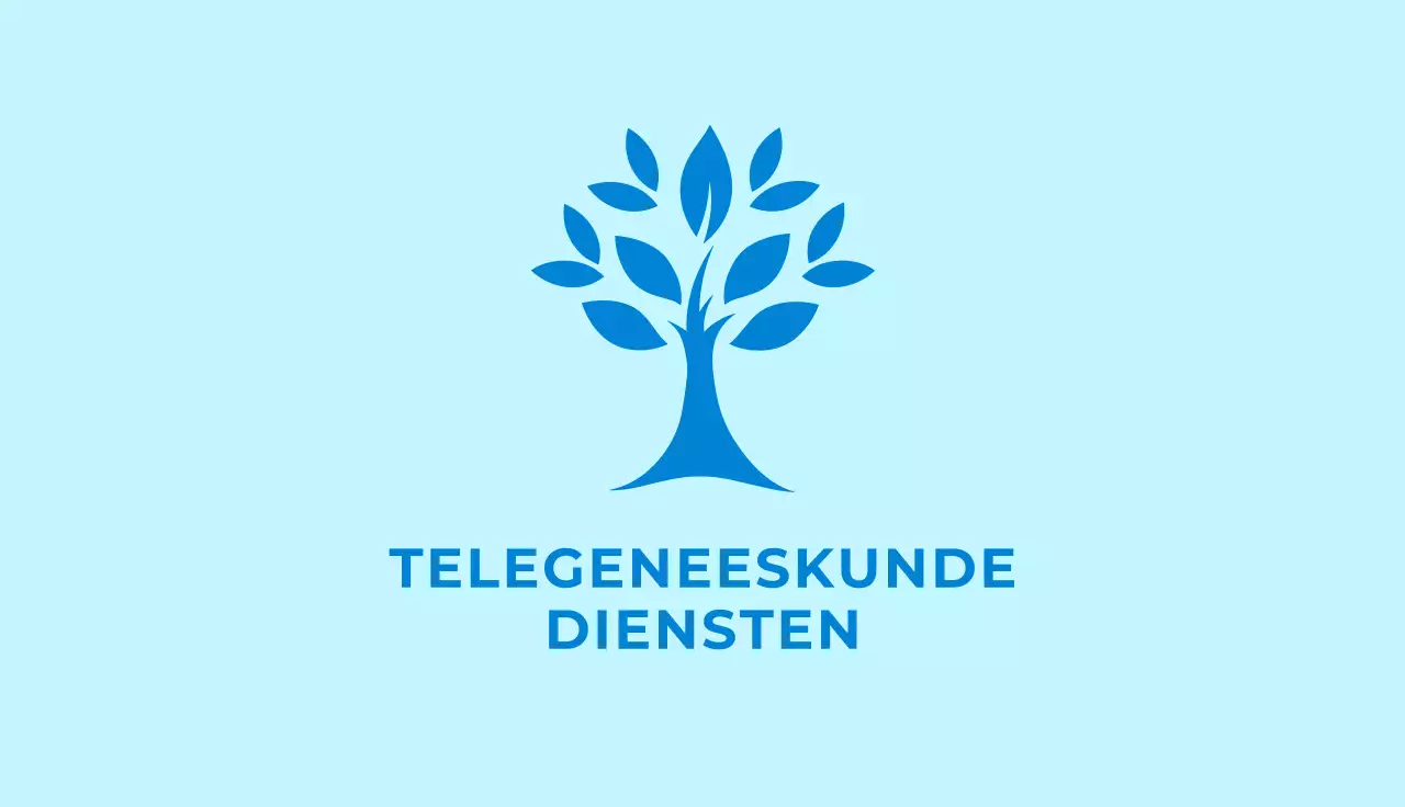 blauw schoon telegeneeskunde visitekaartje