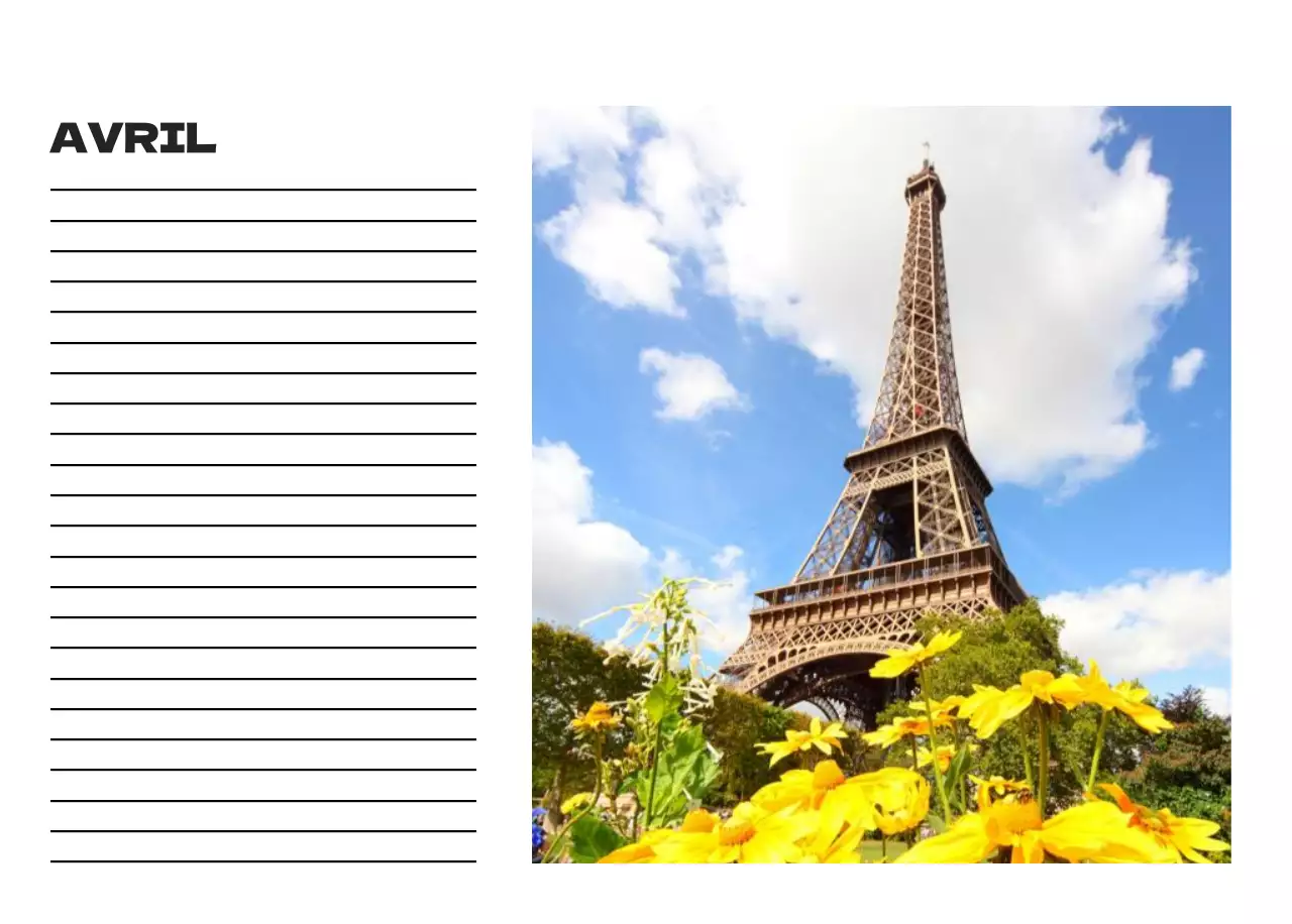 Calendrier de nettoyage des photos du ciel