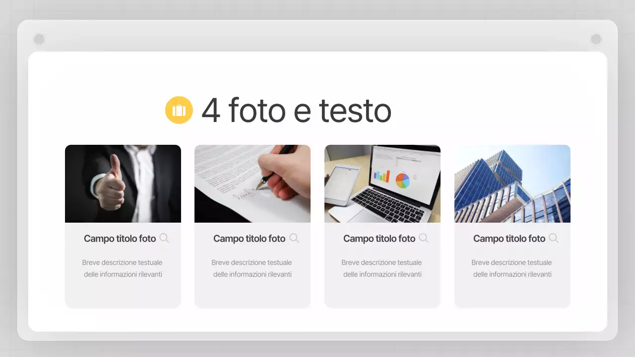 Un business plan grigio e pulito