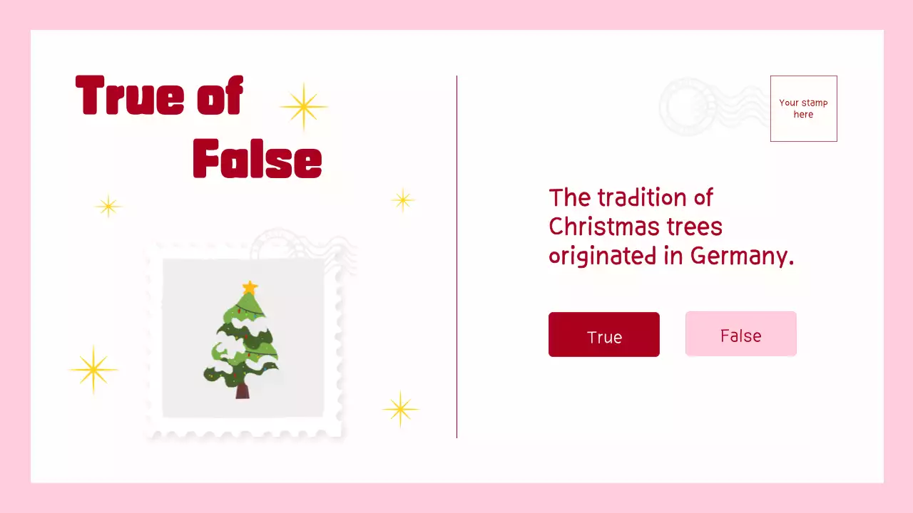 Red Festive Christmas Quiz Presentation