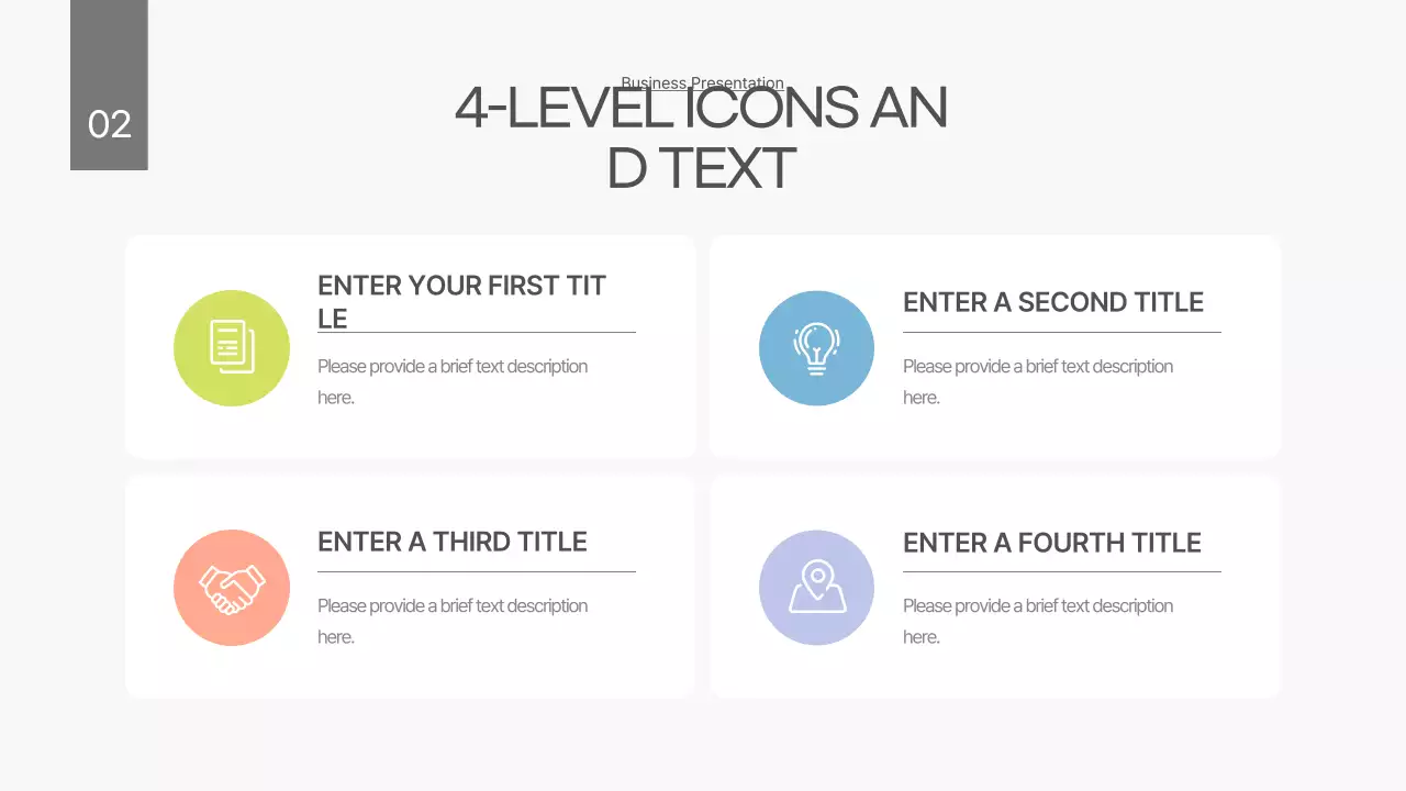Um plano de negócios branco e limpo